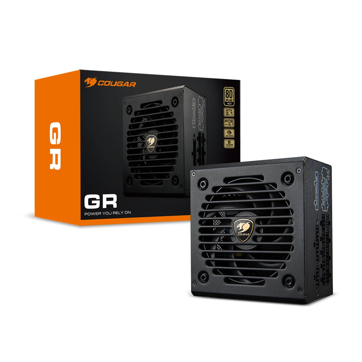 ספק כוח Cougar GR 850W Gold ATX3.1 PCIe5.1 Full Modular 12VHPWR 5Y