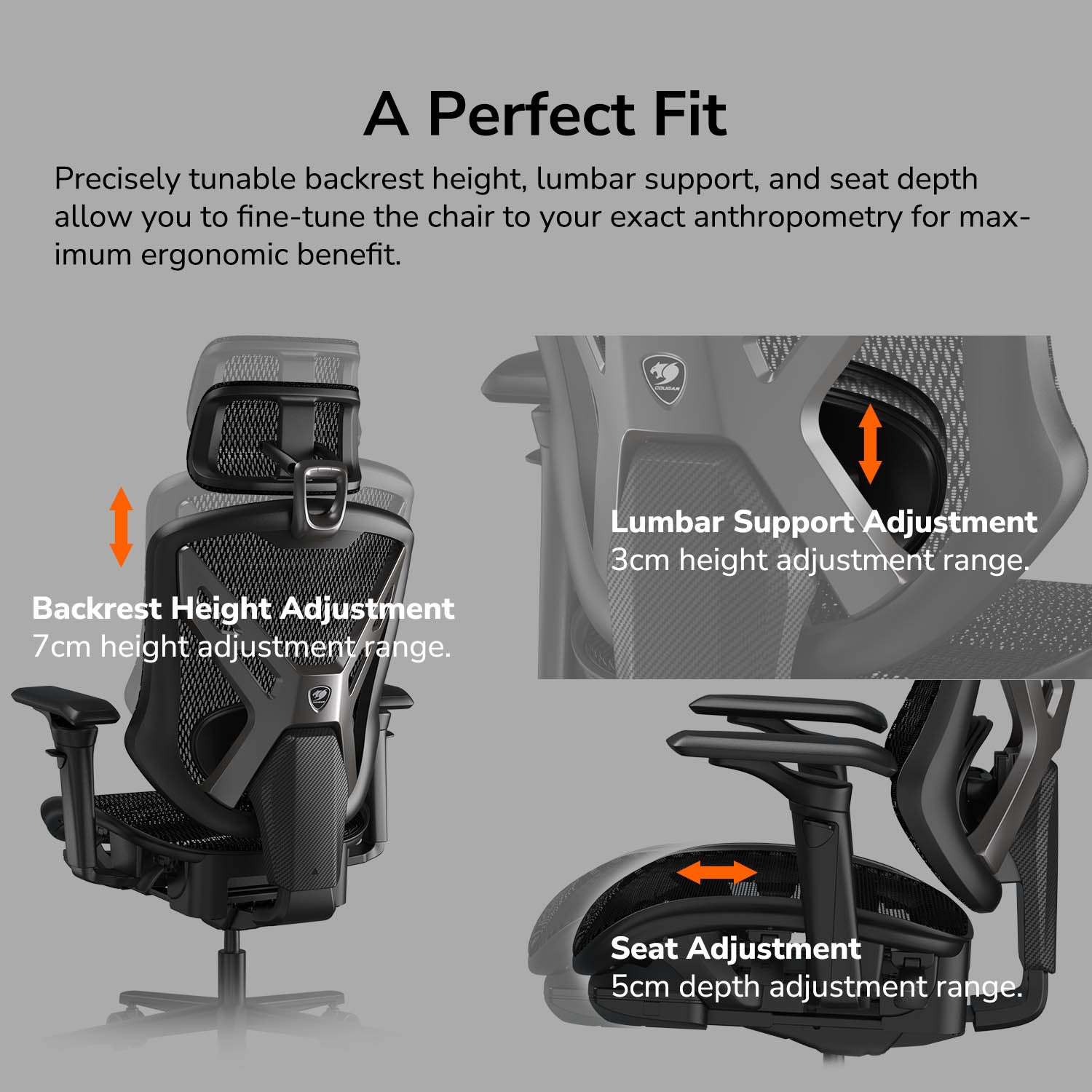 כיסא גיימינג Cougar Speeder Black Ergonomic