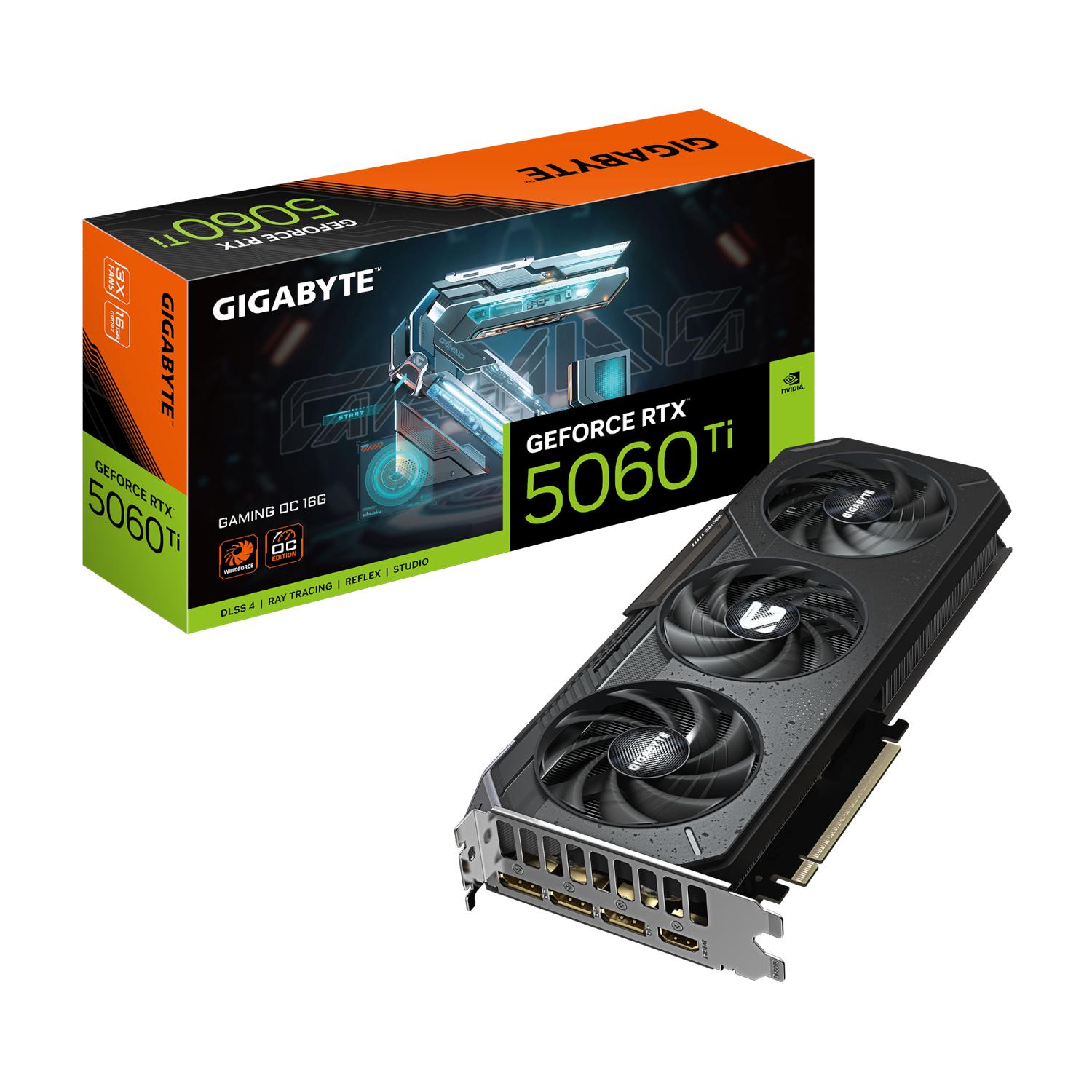 כרטיס מסך Gigabyte GeForce RTX 5060 Ti 16GB Gaming OC