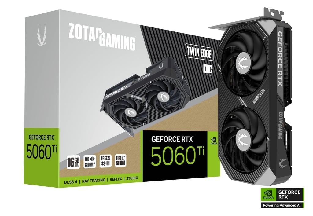 כרטיס מסך Zotac GeForce RTX 5060 Ti 16G Twin Edge OC