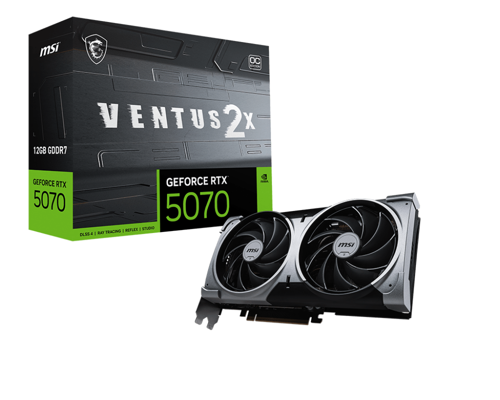 כרטיס מסך MSI RTX 5070 12G VENTUS 2X OC