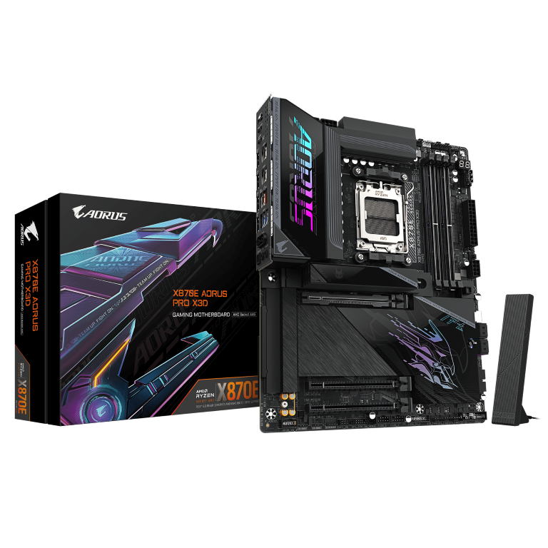 לוח אם GIGABYE X870E AORUS PRO X3D ATX WIFI7
