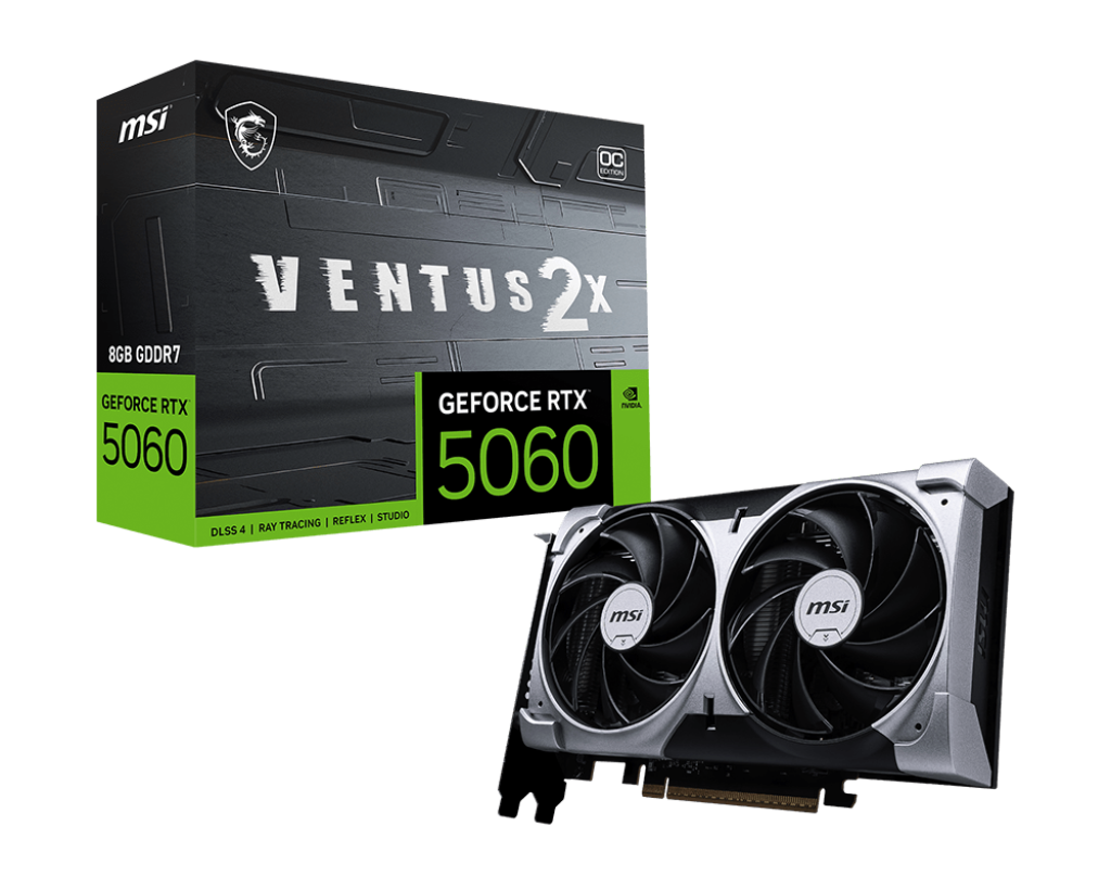 כרטיס מסך MSI GeForce RTX 5060 8G VENTUS 2X OC