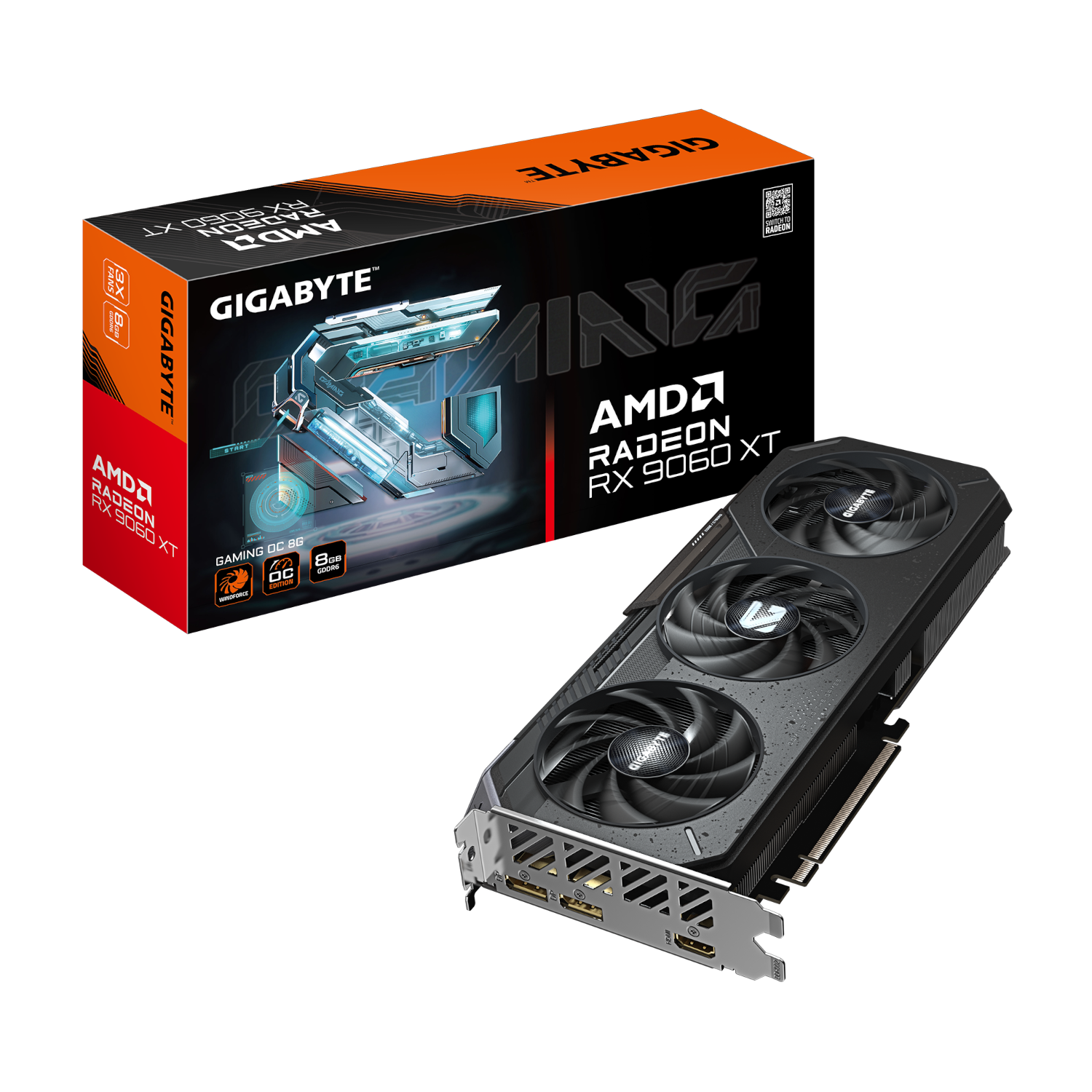 כרטיס מסך Gigabyte Radeon RX 9060 XT 8GB Gaming OC