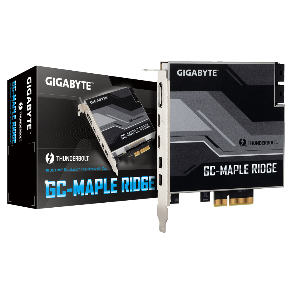כרטיס הרחבה Gigabyte GC-MAPLE RIDGE Thunderbolt 4 40Gbps PCIe 3.0 x4 Card