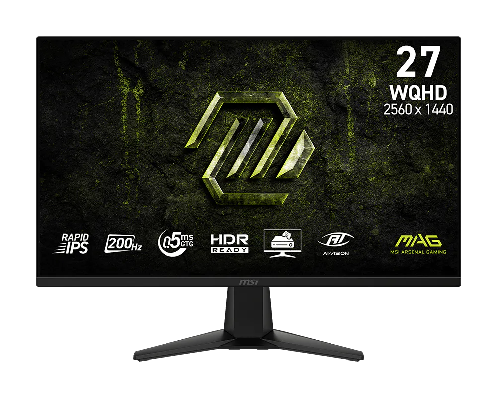 מסך גיימינג MSI 275QF E20 27'' 2K-QHD IPS 200Hz 0.5MS 3Y-PU