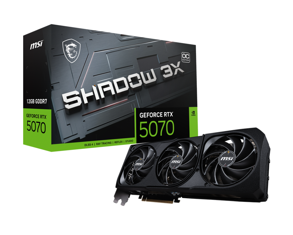 כרטיס מסך MSI GeForce RTX 5070 12G Shadow 3X OC