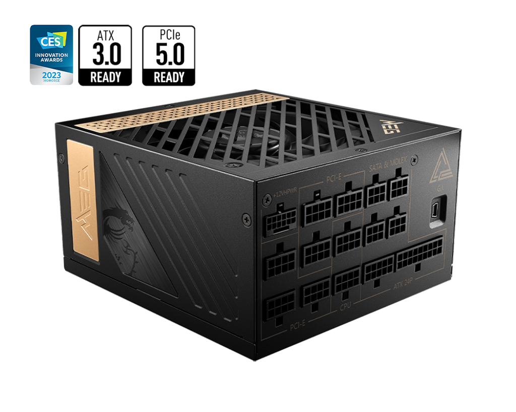 ספק כוח MSI MEG Ai1300P 1300W Platinum PCIE5