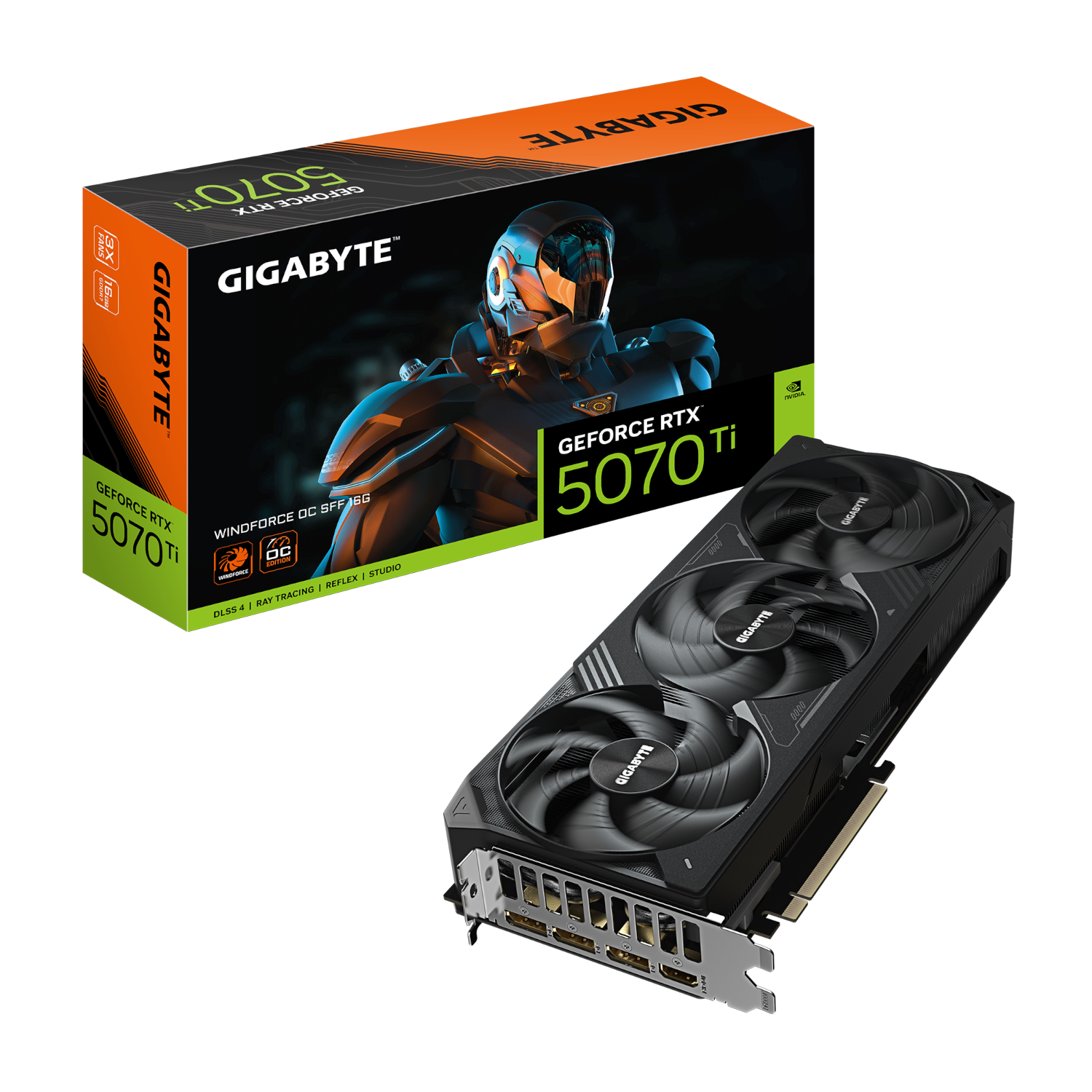 כרטיס מסך Gigabyte GeForce RTX 5070 Ti 16GB WindForce OC SFF