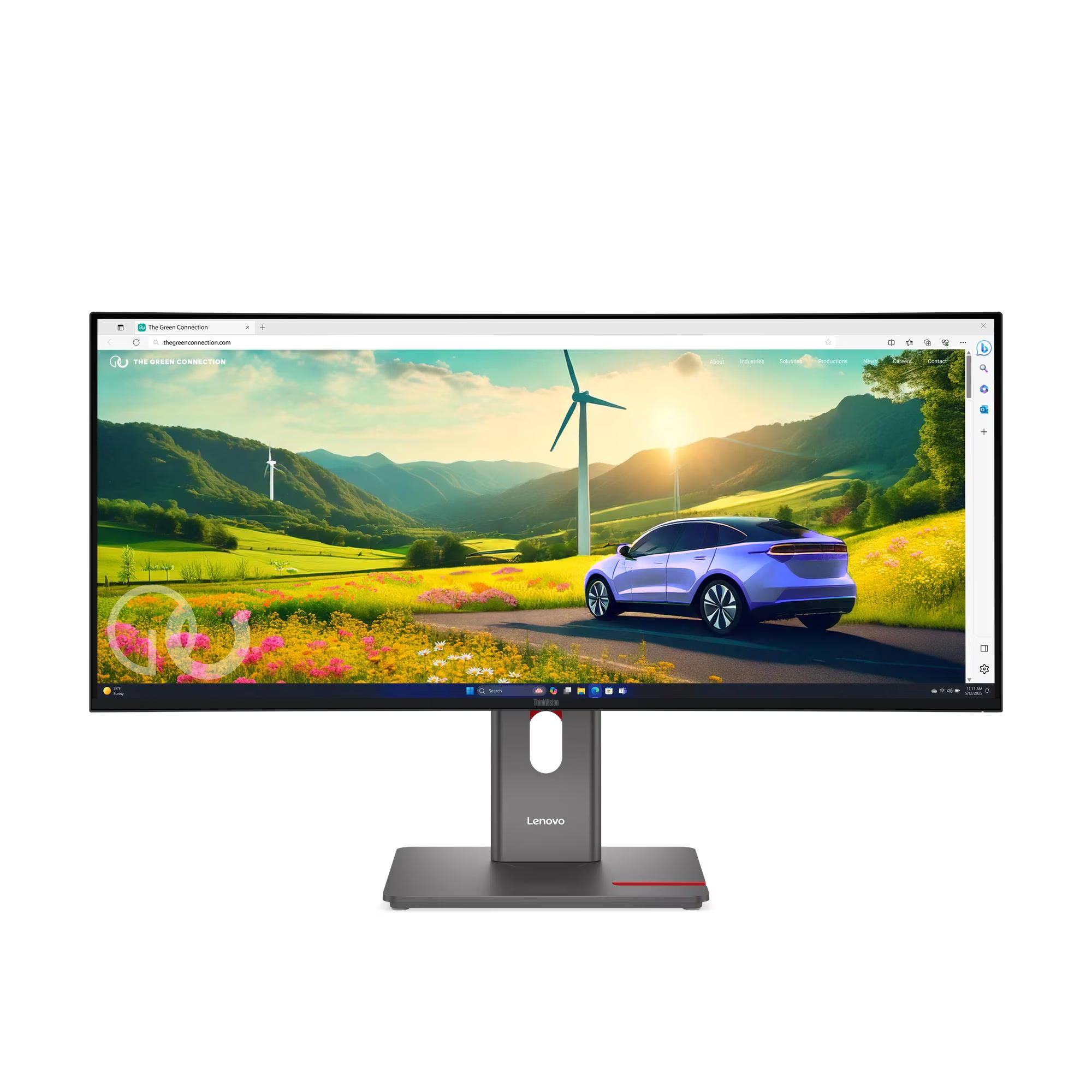 מסך Lenovo ThinkVision P34WD-40 34'' 2K-WQHD IPS