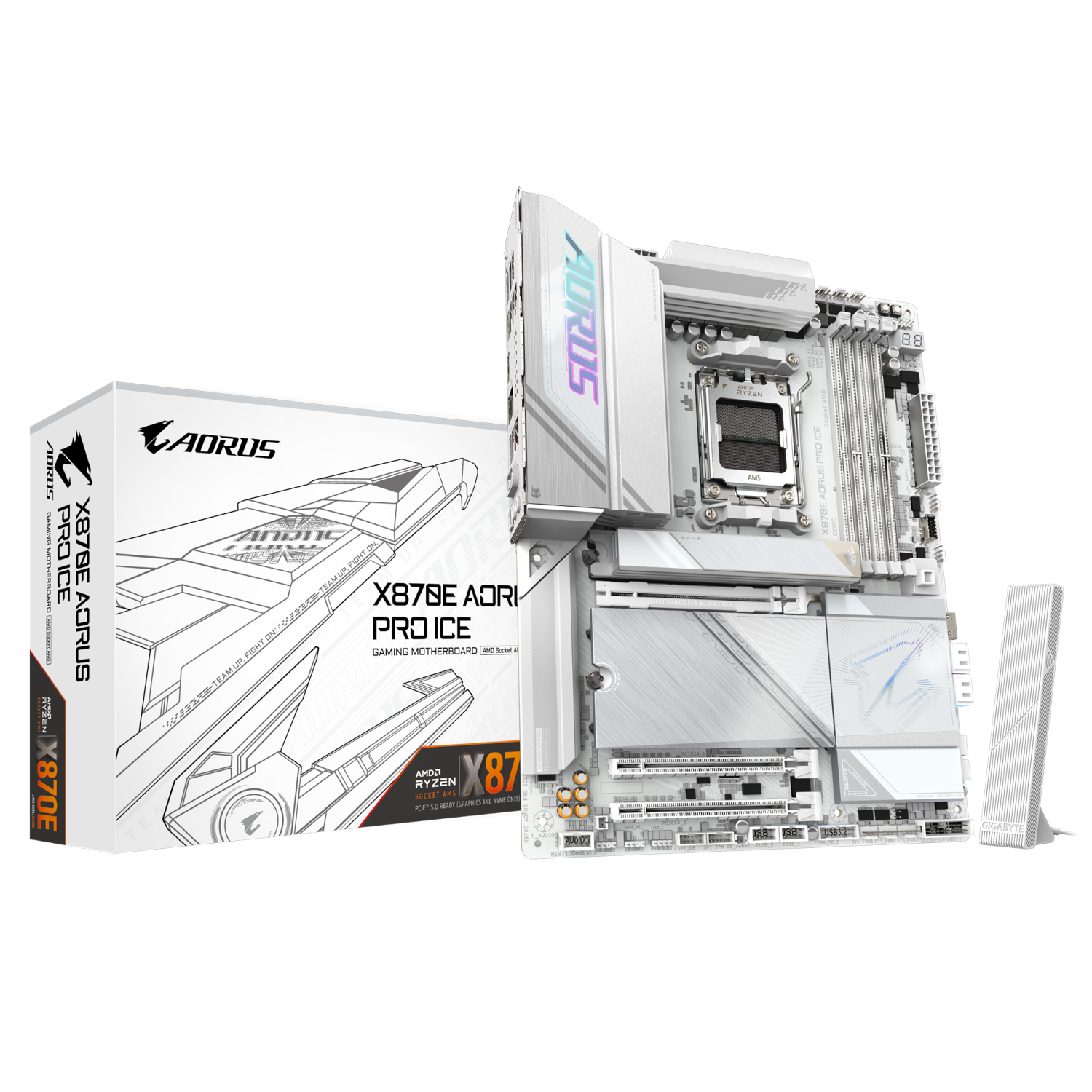 לוח אם GIGABYTE X870E AORUS PRO X3D ICE ATX