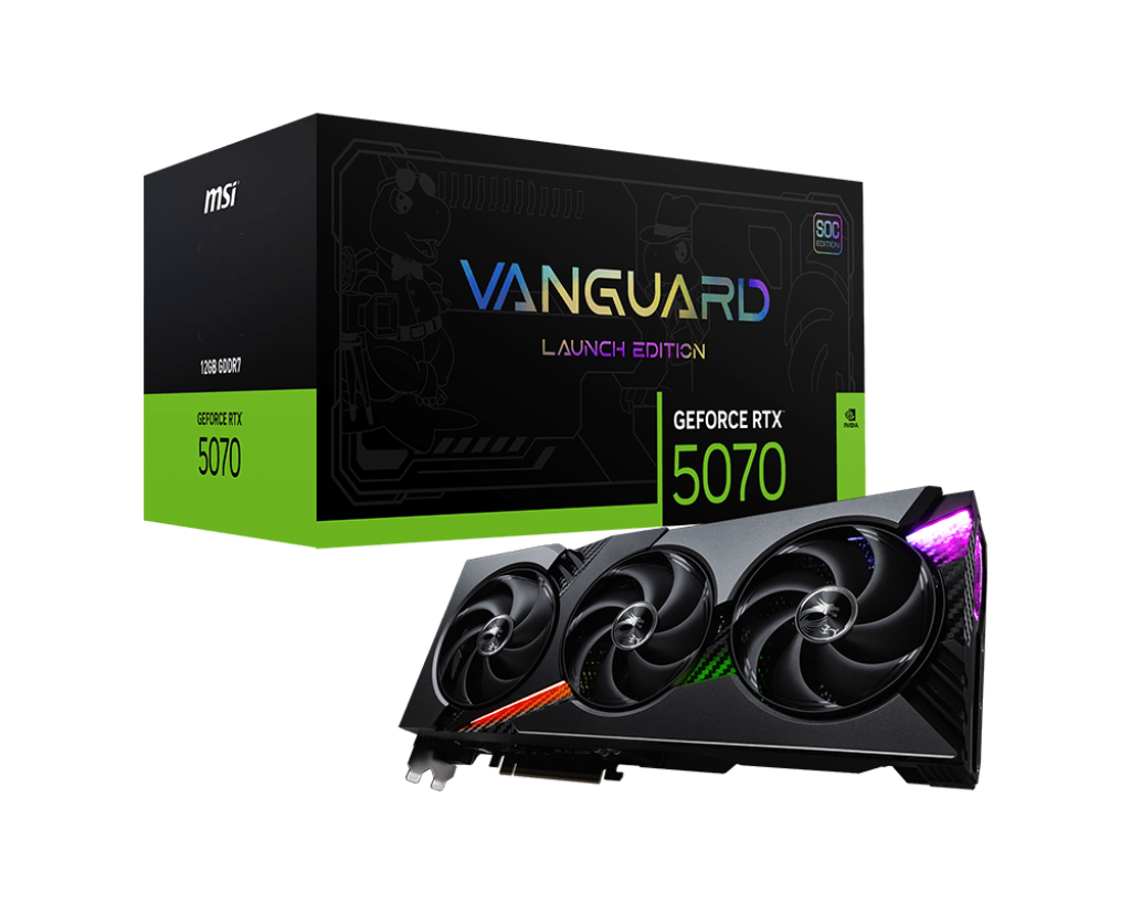 כרטיס מסך MSI GeForce RTX 5070 12G VANGUARD SOC