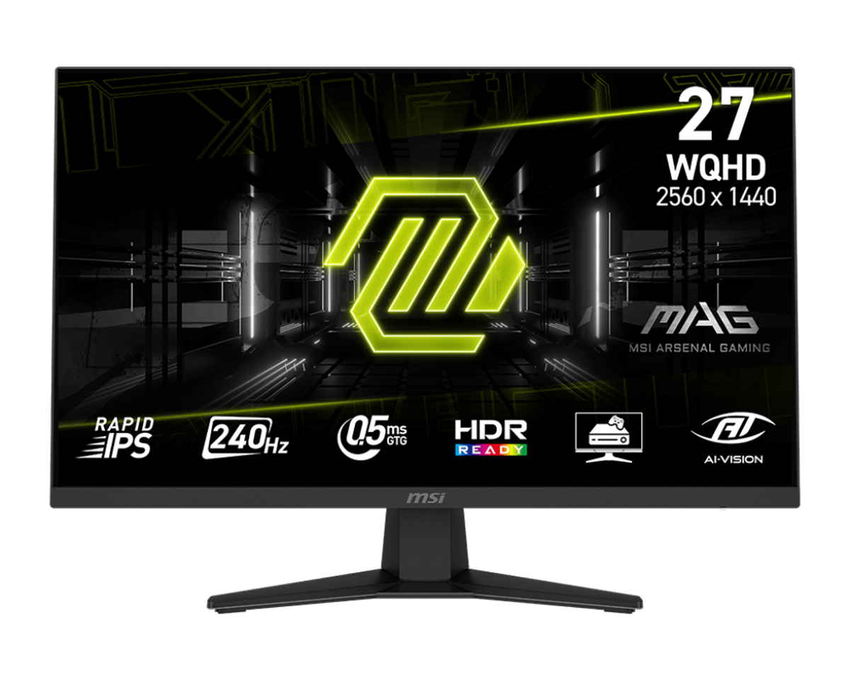 מסך גיימינג MSI MAG 274QF X24 27'' 2K-QHD 240Hz IPS 0.5MS 3Y-PU