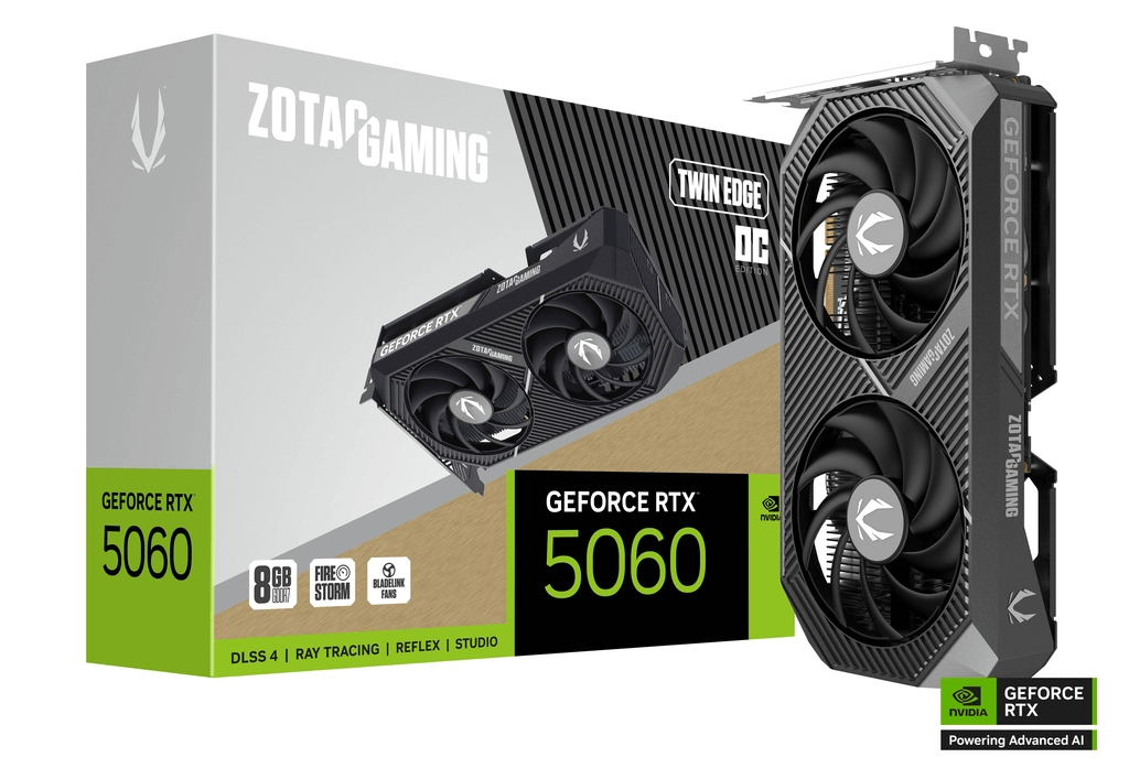 כרטיס מסך Zotac GeForce RTX 5060 8G Twin Edge OC