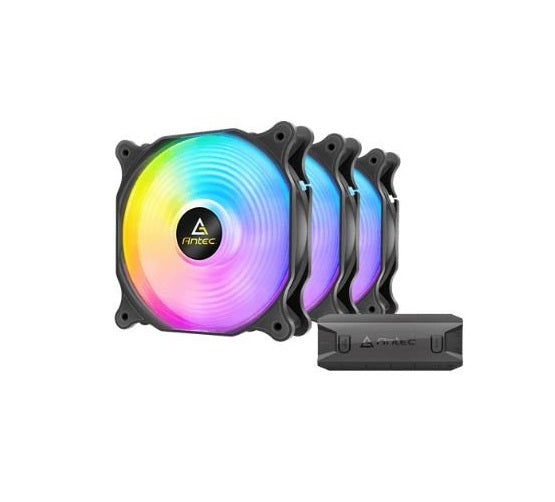 ערכת שלושה מאווררים למארז Antec F12 Racing 120mm ARGB