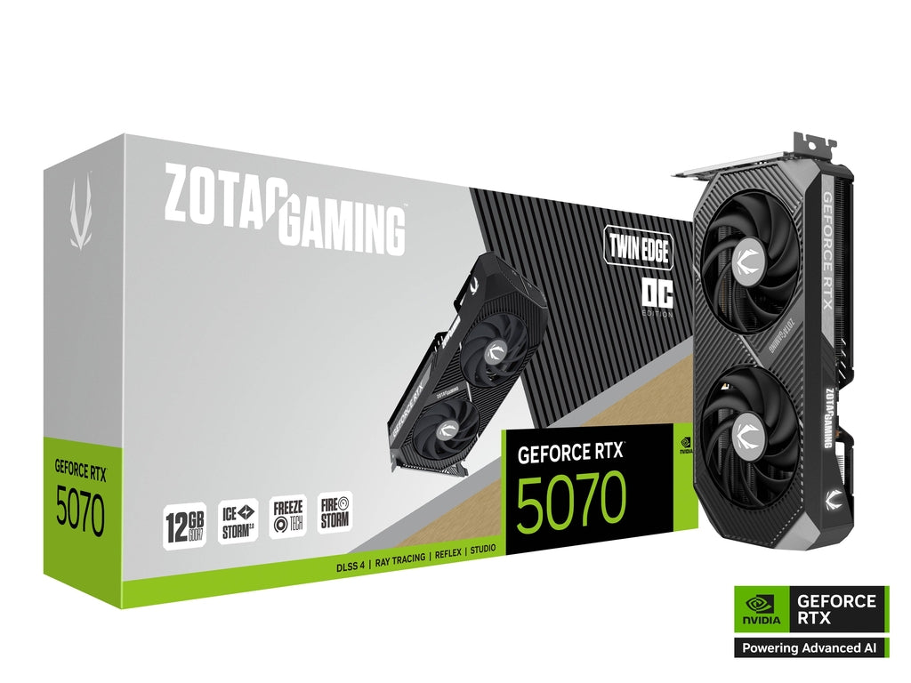 כרטיס מסך Zotac GeForce RTX 5070 12G Twin Edge OC