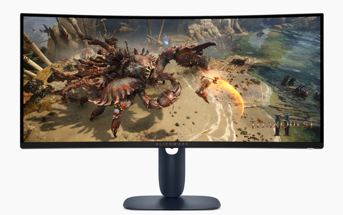 מסך גיימינג Dell Alienware 34'' 2K-WQHD VA 180Hz 1MS 3Y-OS