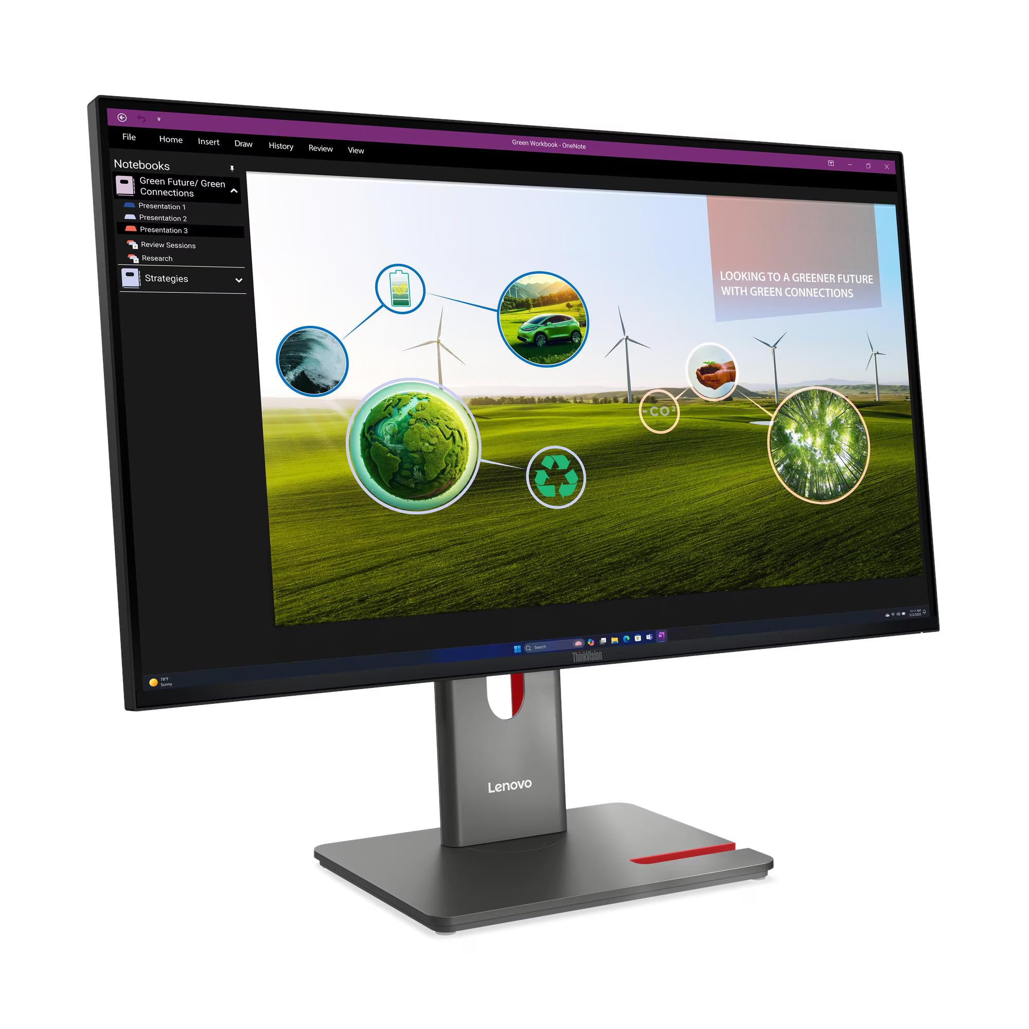 מסך Lenovo ThinkVision P27Q-40 27'' 2K-QHD IPS