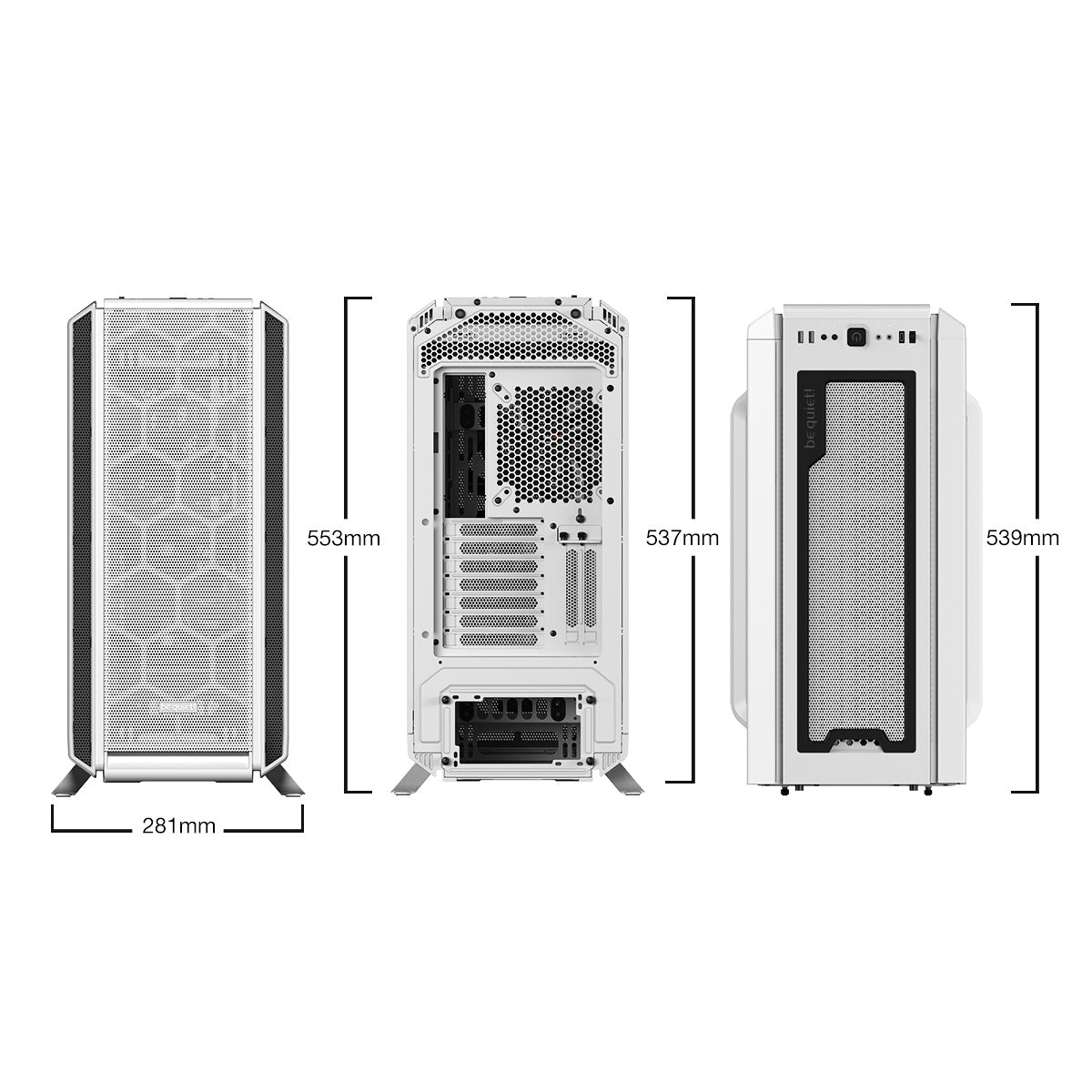 מארז לבן be quiet! SILENT BASE 802 Window White
