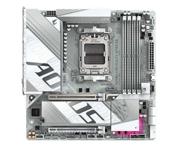 לוח אם Gigabyte B850M AORUS ELITE WIFI6E ICE