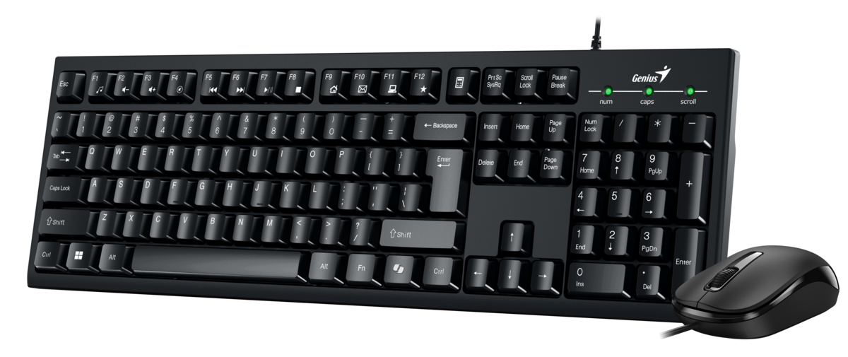 סט מקלדת ועכבר חוטי Genius KM-100SE