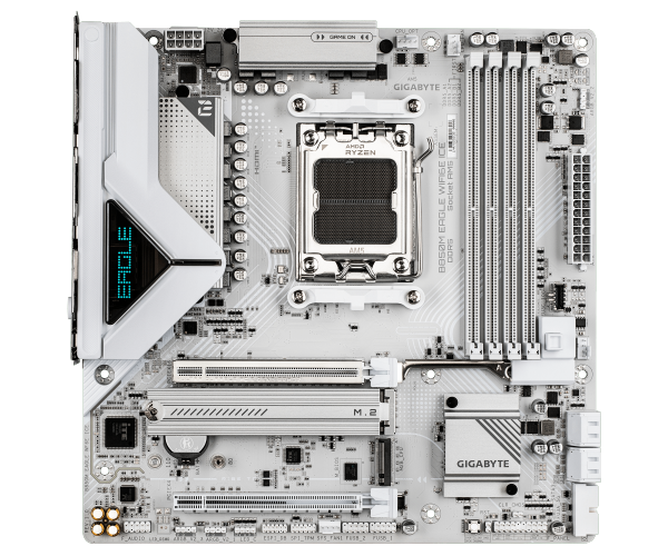 לוח אם לבן Gigabyte B850M Eagle WIFI6E ICE
