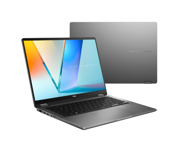 מחשב נייד ASUS VivoBook Flip 14'' Ultra 5 226/16G/1T/Silver/Touch/11H/1Y