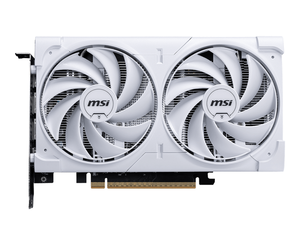 כרטיס מסך לבן MSI GeForce RTX 5060 8G VENTUS 2X OC WHITE