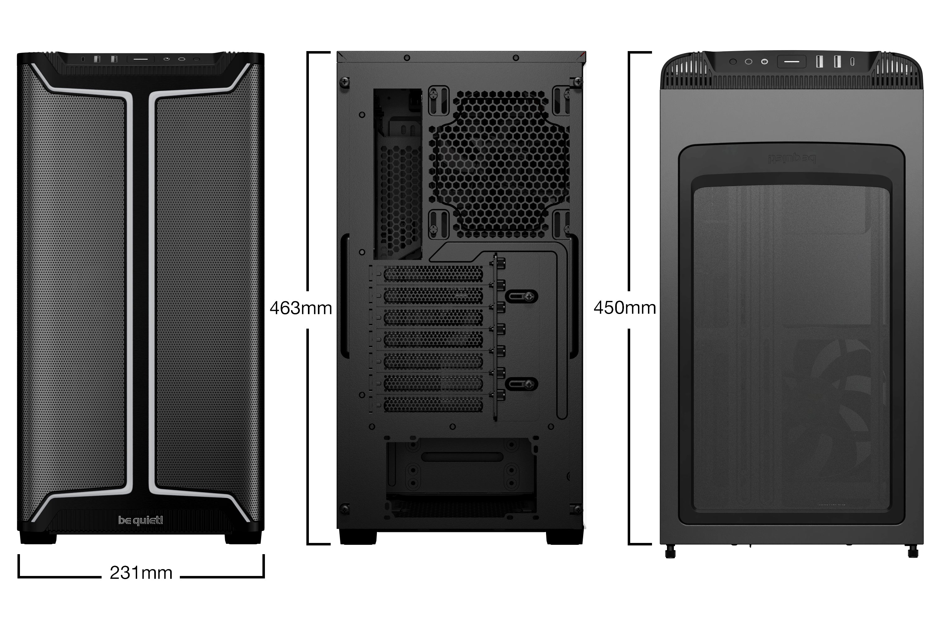 מארז be quiet! PURE BASE 501 DX ARGB Black
