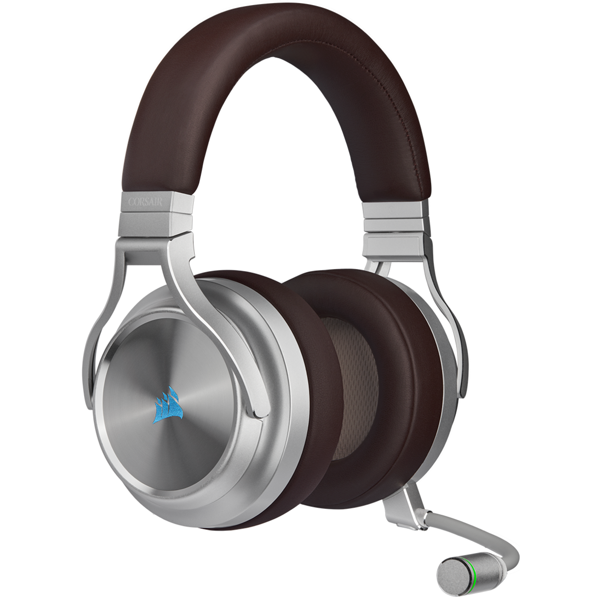אוזניות גיימינג אלחוטיות Corsair VIRTUOSO RGB Wireless SE Silver
