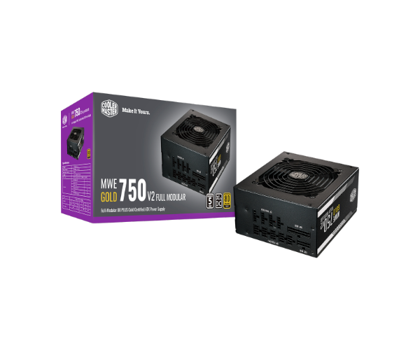 ספק כוח CoolerMaster MWE V2 750W PCIE5 Gold