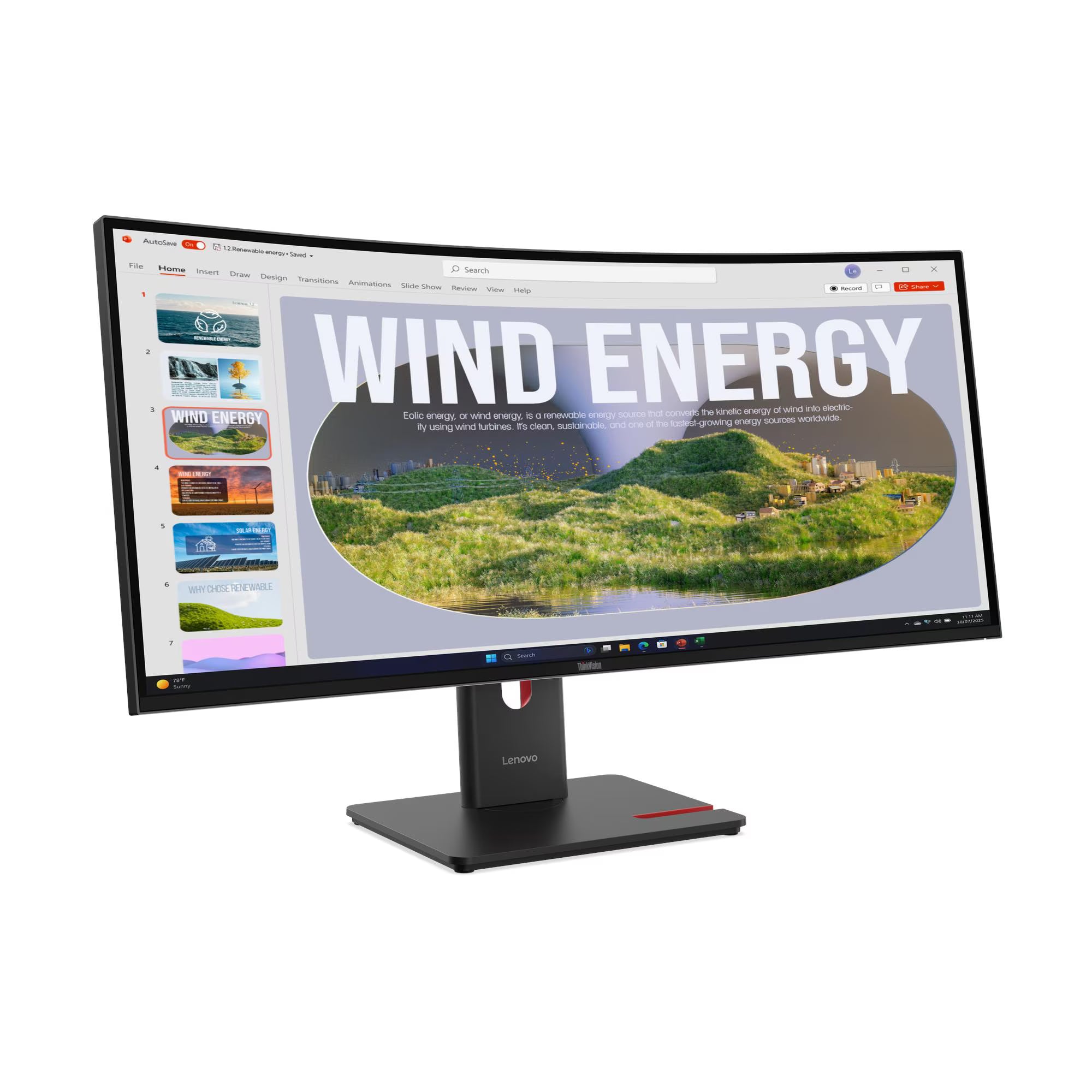 מסך Lenovo ThinkVision T34WD-40 34'' 2K-WQHD IPS