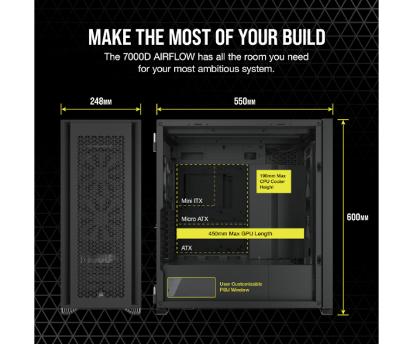 מארז Corsair 7000D AirFlow Full Tower