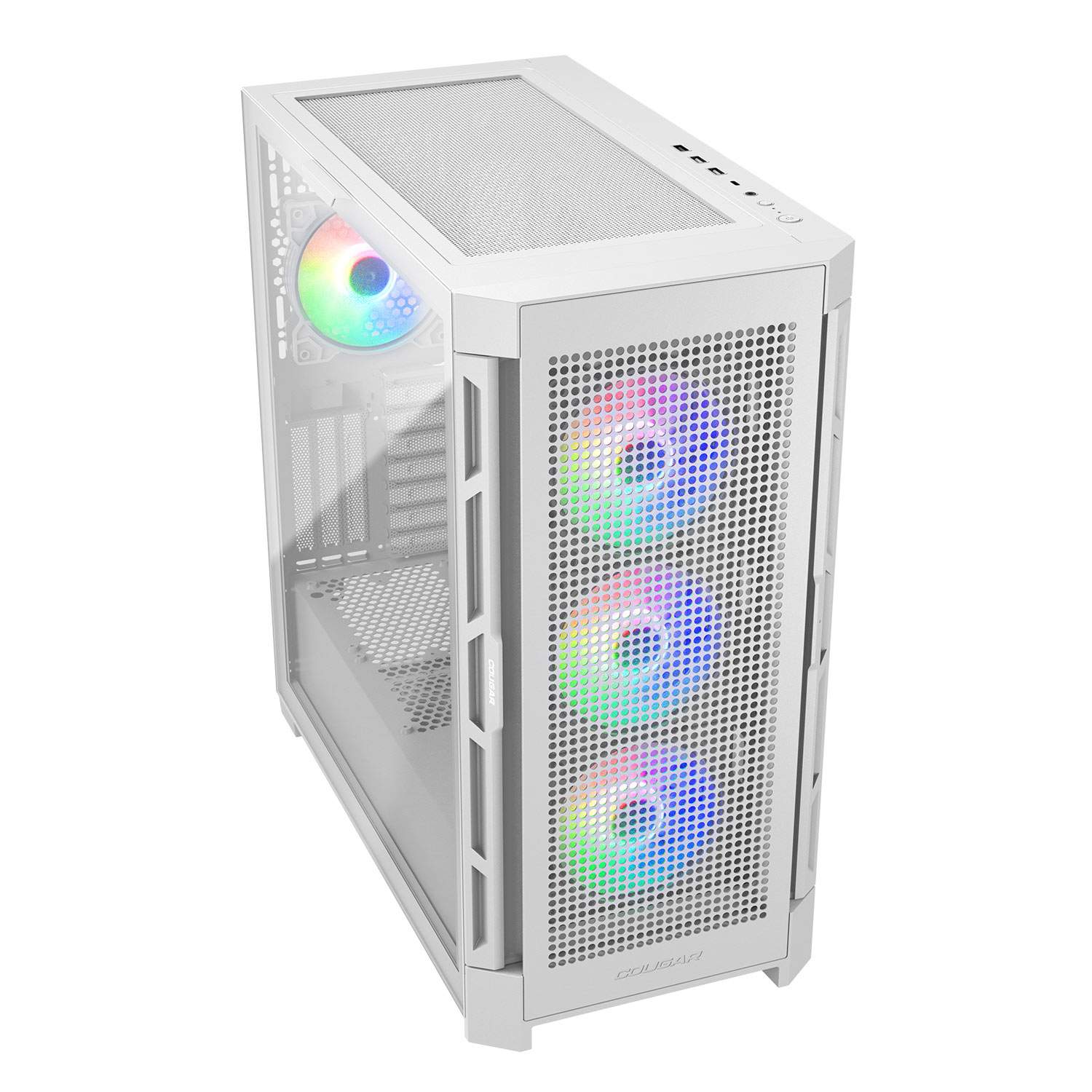 מארז בצבע לבן Cougar DUOFACE PRO ARGB