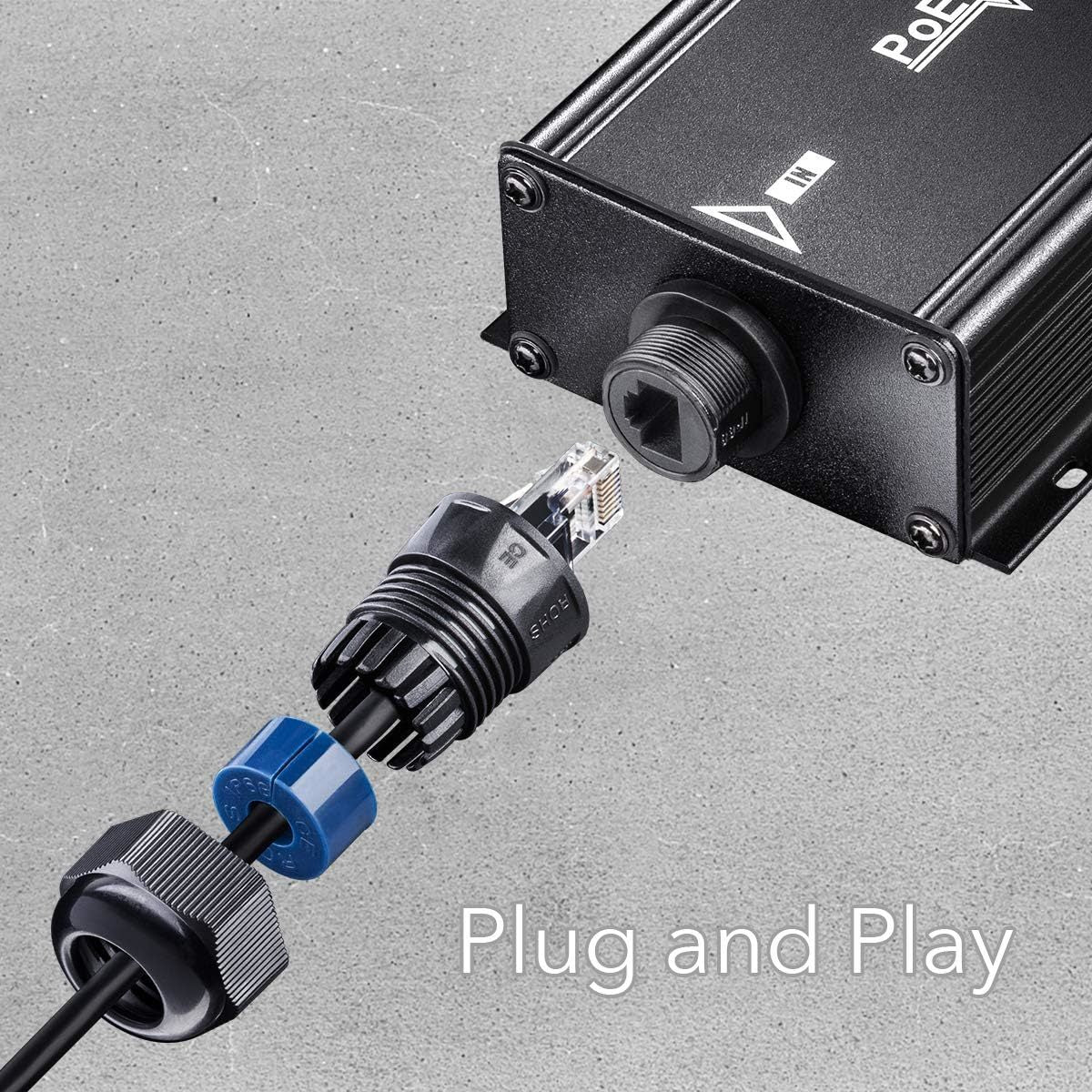 מתאם Cudy 2-Channel Gigabit PoE++ Outdoor Waterproof Extender