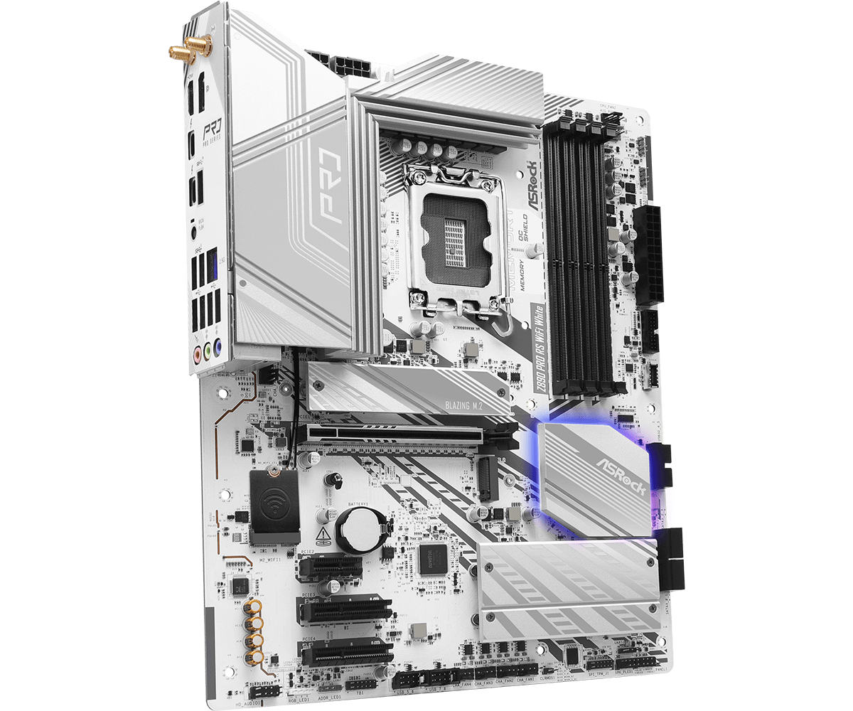 לוח אם לבן ASRock Z890 Pro RS Wi-Fi