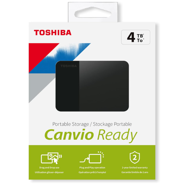 דיסק חיצוני Toshiba Canvio Ready 4TB HDD