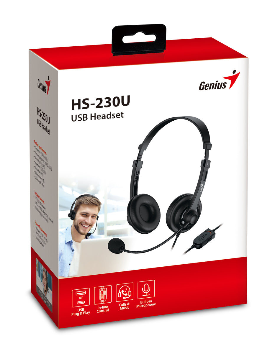 אוזניות Genius HS-230U USB Type-C
