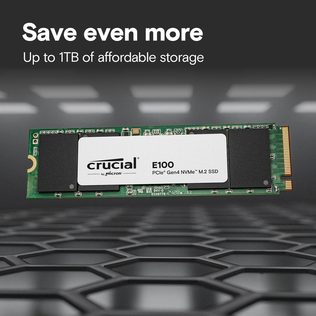 דיסק Crucial E100 1TB M.2 NVMe PCle