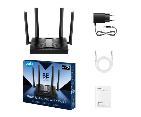 ראוטר Cudy WR3600H Wi-Fi 7 Multi-Mode Router WAN 2.5GBX1 5 Ports
