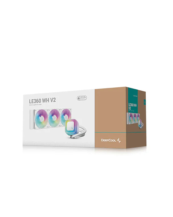 קירור נוזלי לבן DeepCool LE360 V2 ARGB 360mm