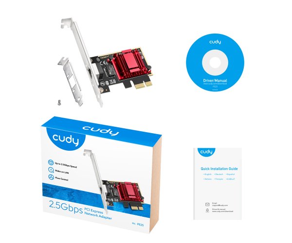 כרטיס רשת Cudy PE25 2.5Gbits PCI-E