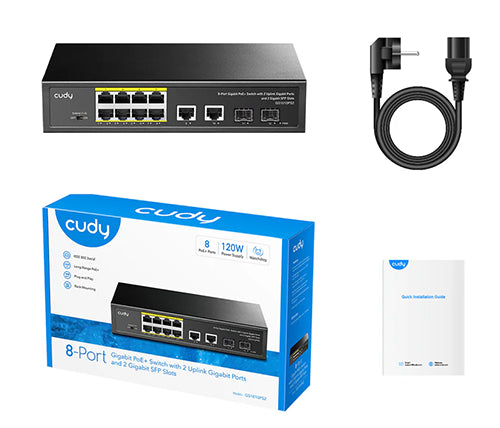 מתג Cudy 8-Port POE 120W
