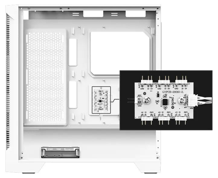 מארז לבן MSI MAG Forge 320R AirFlow White