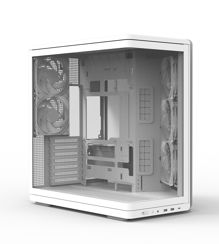 מארז לבן Zalman P60 RGB White