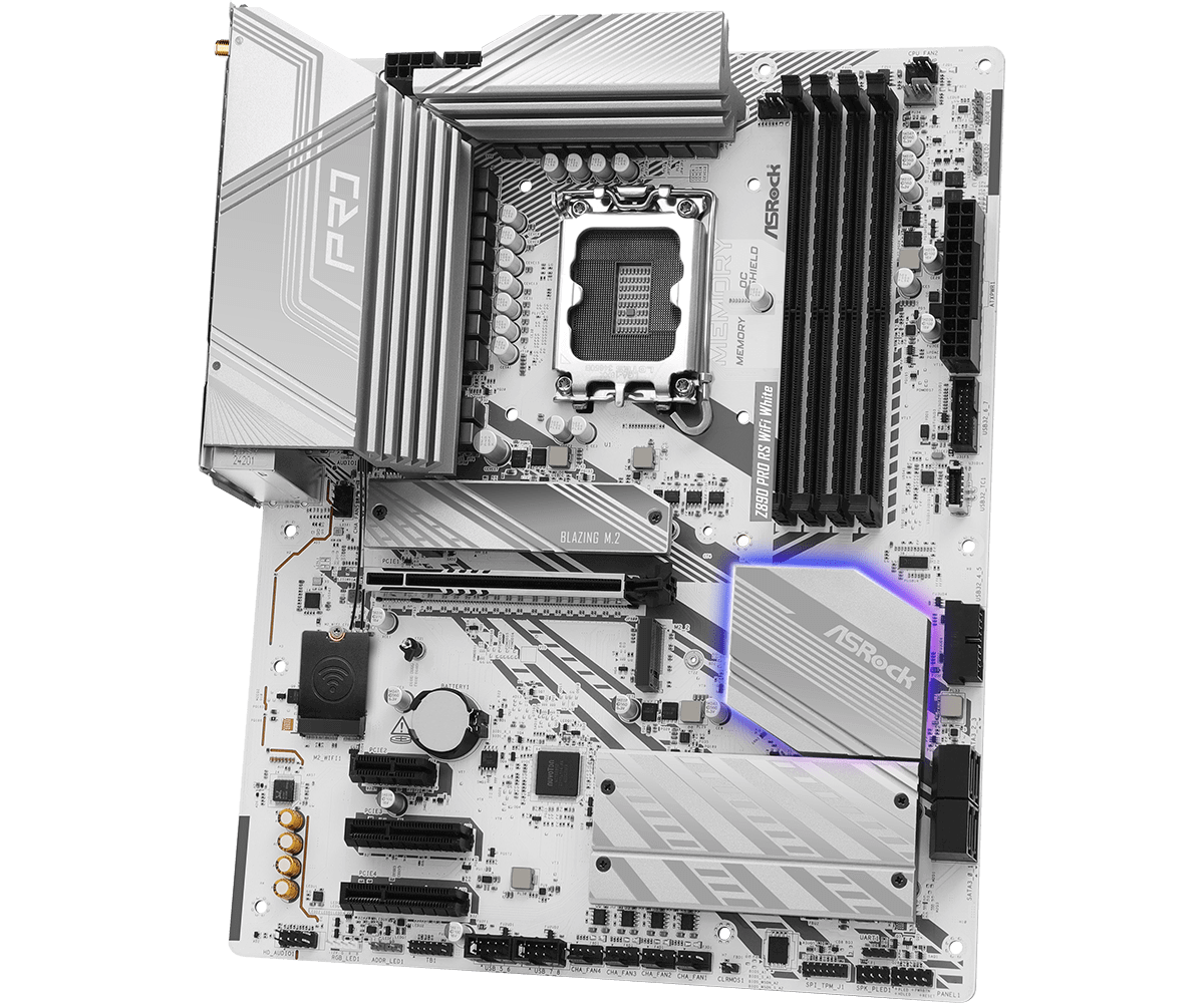 לוח אם לבן ASRock Z890 Pro RS Wi-Fi