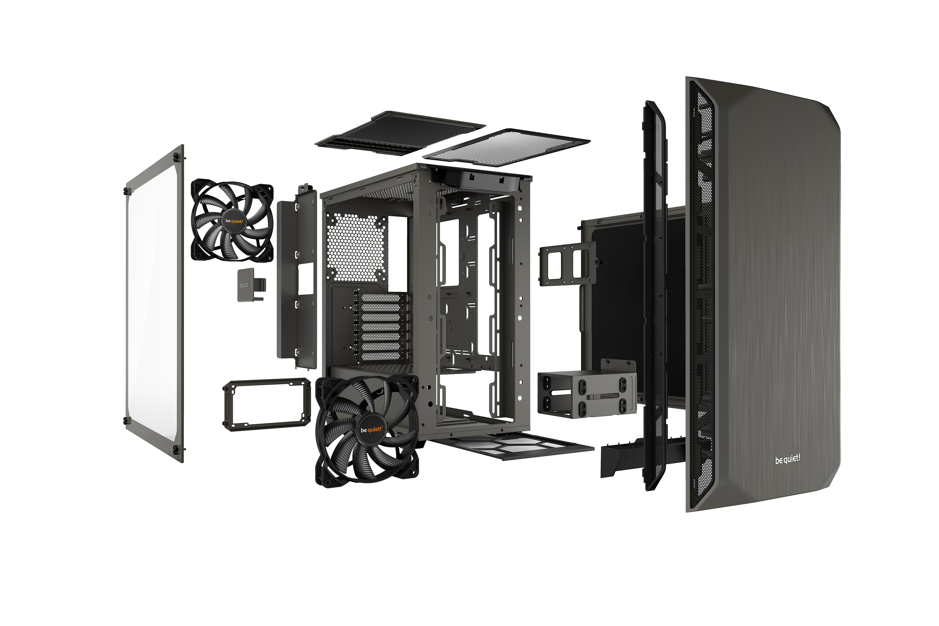 מארז be quiet! PURE BASE 500 Window Metallic Gray