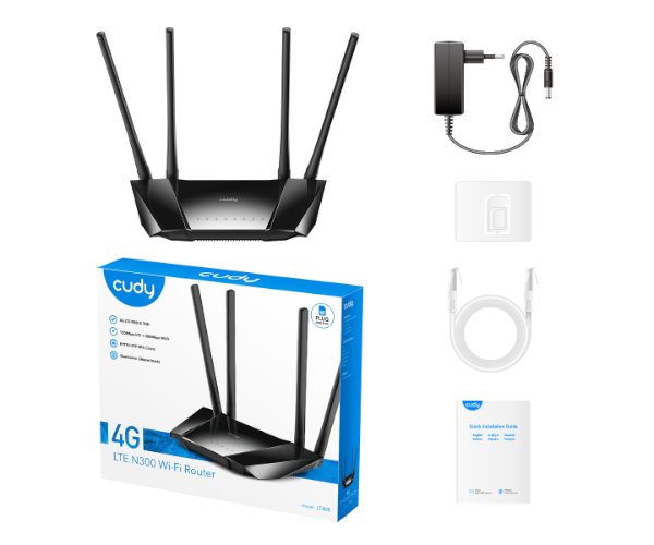 ראוטר סלולרי Cudy LT400 4G LTE AC1200