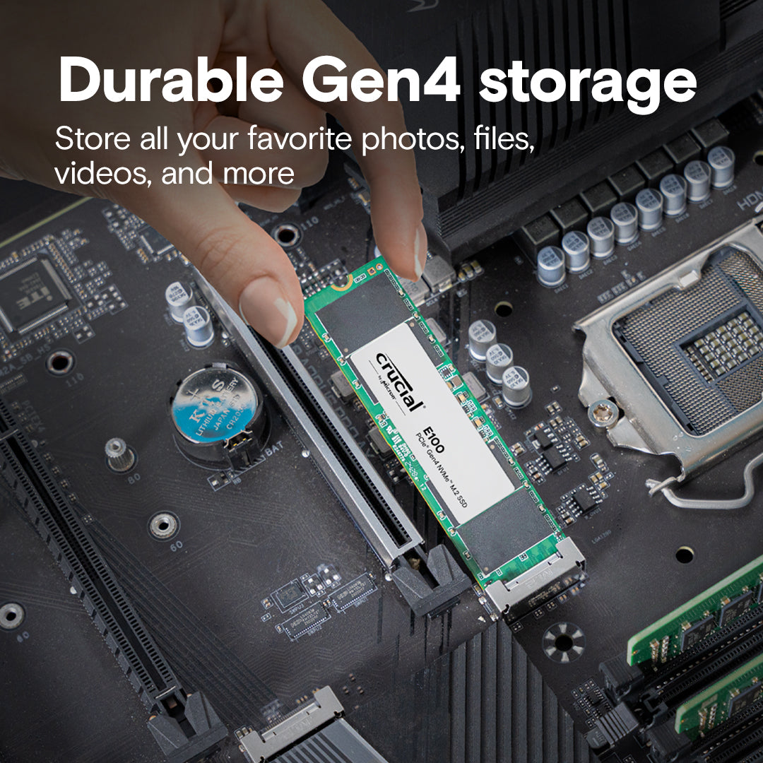 דיסק Crucial E100 1TB M.2 NVMe PCle