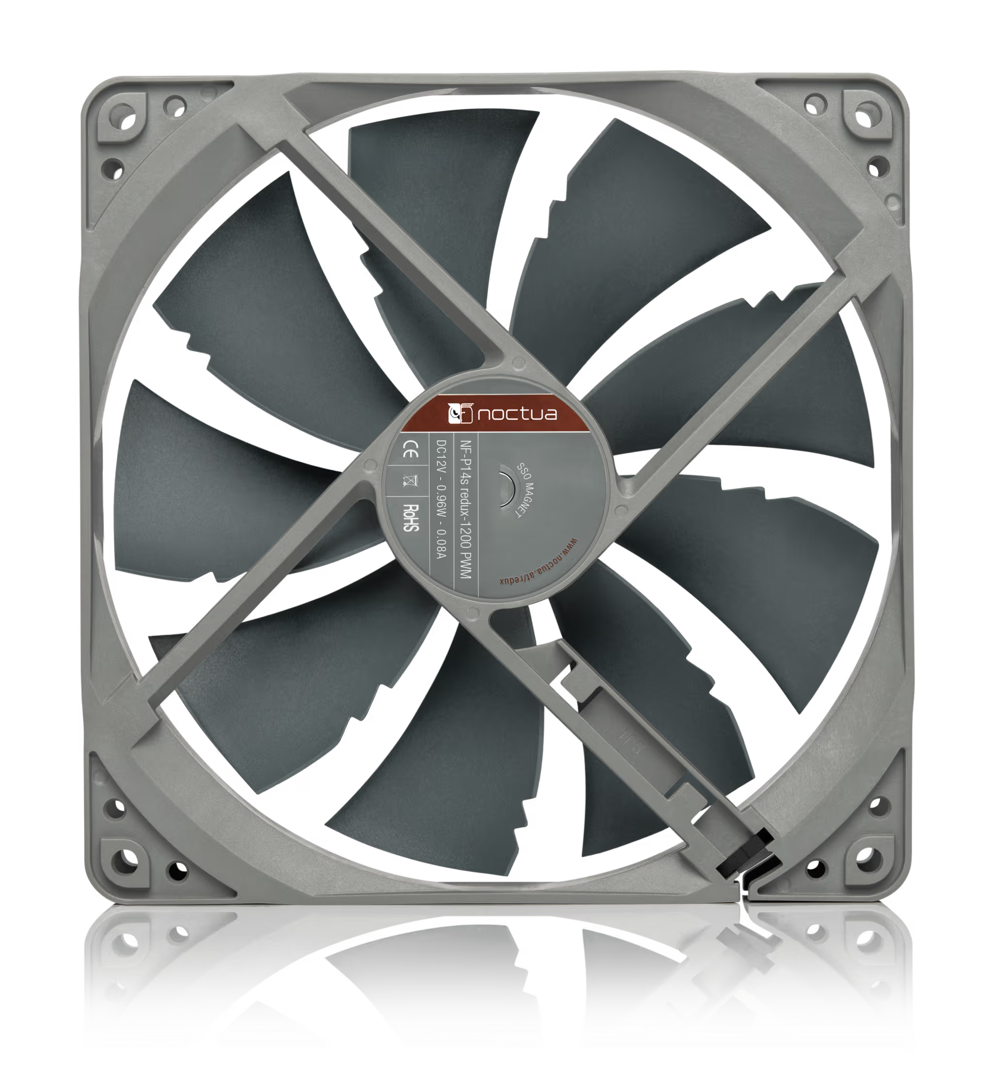 מאוורר למארז Noctua NF-P14S REDUX 14cm 1200RPM PWM